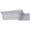 Ekena Millwork 4 3/8"H x 3 1/4"P x 5 3/8"F x 94 1/2"L, (6 1/2" Repeat), Versailles Crown Moulding MLD04X04X05VE - alternate 5